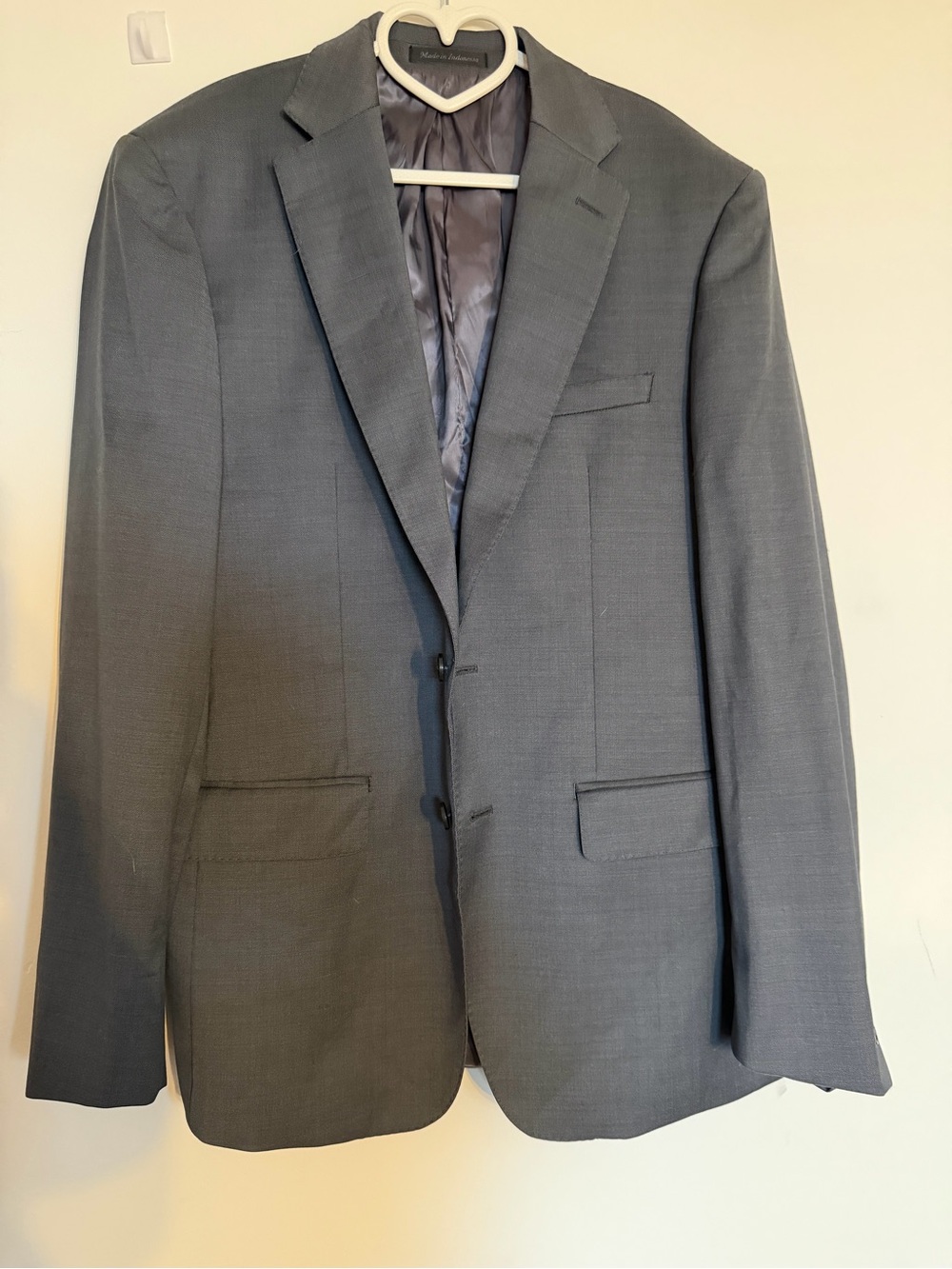 Calvin Klein Men's Two-Button Blazer - Slate Gray